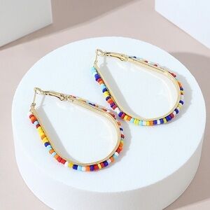 Rainbow drop earrings